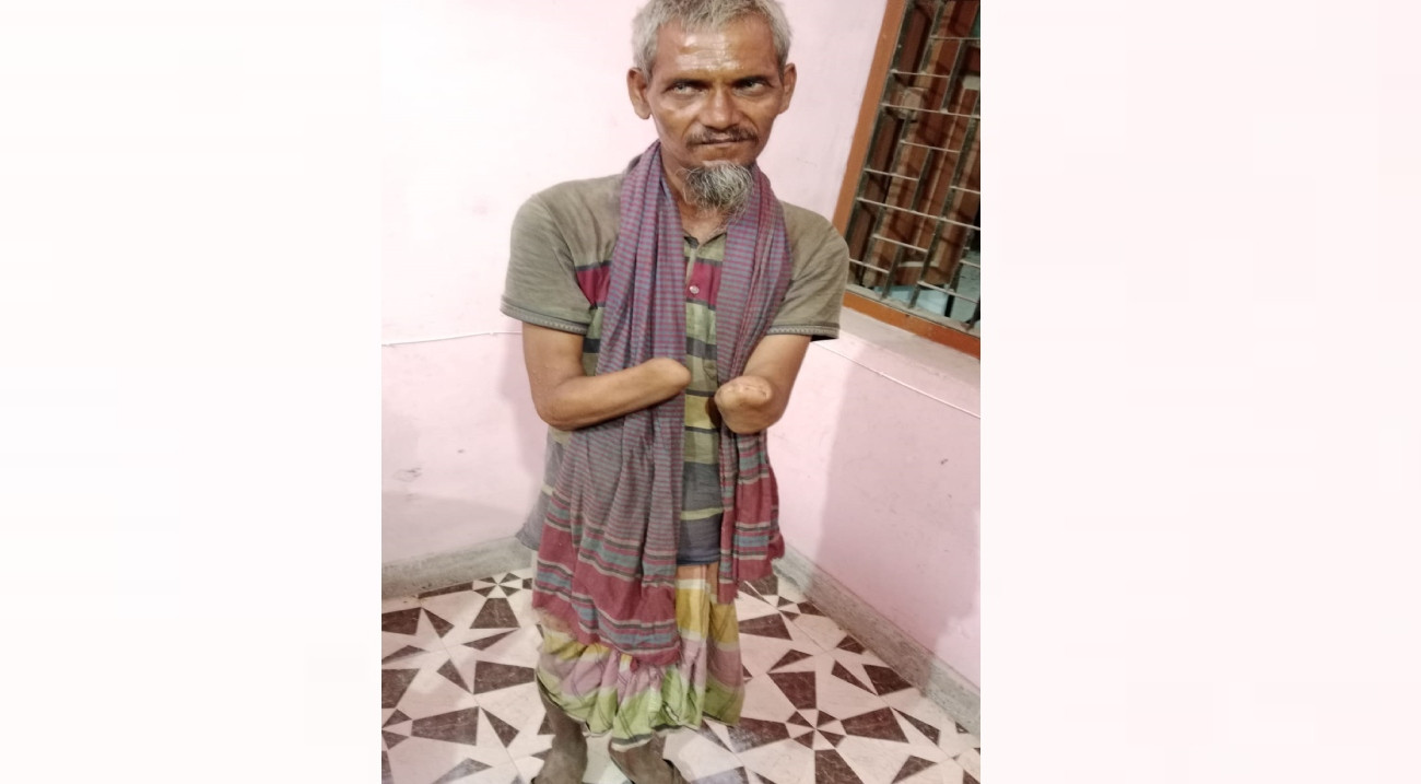 অনুপ্রবেশ, ভারতীয় শারীরিক প্রতিবন্ধী ভবঘুরেকে ফেরত নিতে অস্বীকার