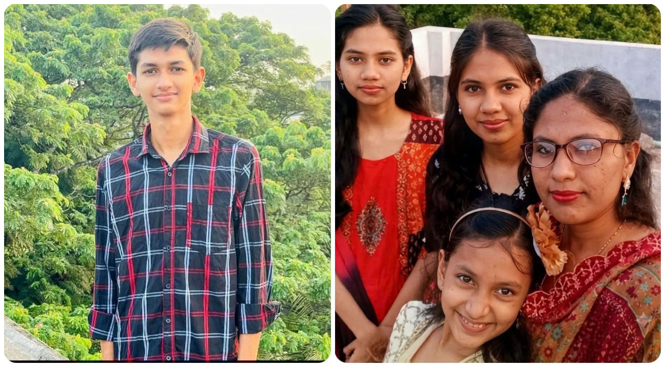 ছোট্ট সিফাতের কাঁধে মা ও তিন বোনের লাশ