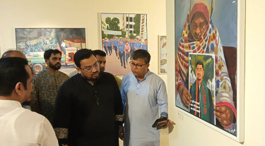 তরুণ শিল্পীদের তুলির আঁচড় সাহস ও আত্মত্যাগের ইতিহাসকে স্মরণ করিয়ে দেয়: মীর হেলাল