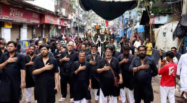 ‘হায় হোসেন’ ধ্বনিতে মুখর কলকাতার রাজপথ