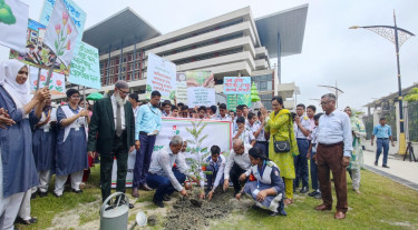 ‘এক শিশু, এক গাছ’ থেকে সবুজ ভবিষ্যৎ, বসুন্ধরা পাবলিক স্কুল অ্যান্ড কলেজে প্রকৃতির পাঠ
