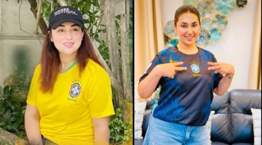 ব্রাজিলের জয়ে উচ্ছ্বসিত অপু বিশ্বাস, দেখালেন ‘বিজয় চিহ্ন’