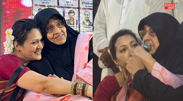 মেয়ের জন্য ভোট চেয়ে কাঁদলেন আনোয়ারা