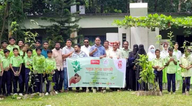 কুলাউড়ায় বসুন্ধরা টিস্যু ও শুভসংঘের উদ্যোগে গাছের চারা বিতরণ