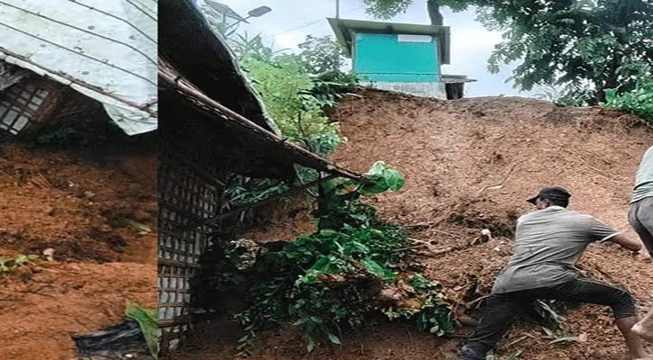 উখিয়ার রোহিঙ্গা ক্যাম্পে পাহাড়ধস, নারী-শিশুসহ নিহত ৮