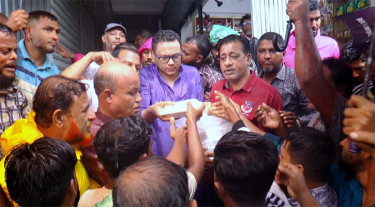 পানিবন্দী মানুষের খবর নিলেন এমপি সাঈদ আল নোমান