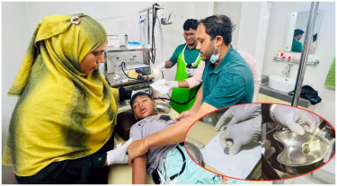 ফরিদপুরে শিশুর পাকস্থলীতে আটকে ছিল ৫ টাকার কয়েন