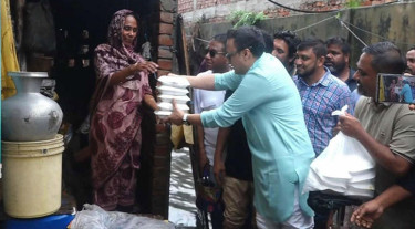 পানিবন্দি মানুষের পাশে সাঈদ আল নোমান