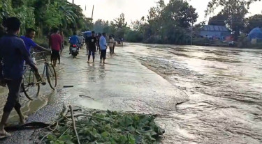 পাহাড়ি ঢলের পানিতে শেরপুরে চার ইউনিয়নের নিম্নাঞ্চল প্লাবিত
