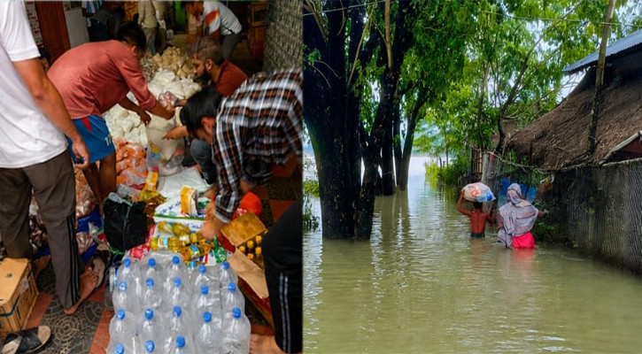 বিজিসিয়ানদের উদ্যোগে বন্যাকবলিত বাঁশখালীতে ত্রাণ বিতরণ