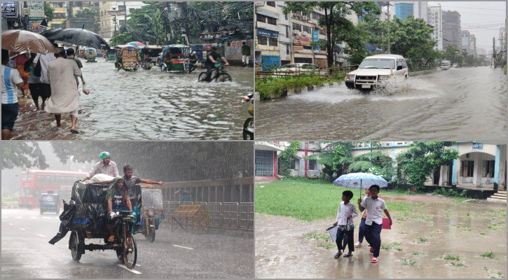 অবিরাম বর্ষণে জলাবদ্ধতা-ভোগান্তির চিত্র (ফটোস্টোরি)