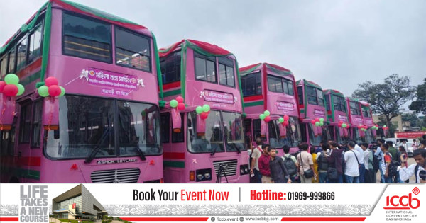 পিংক বাসকে অন্তর্বর্তী পদক্ষেপ হিসেবে স্বাগত নারীপক্ষের