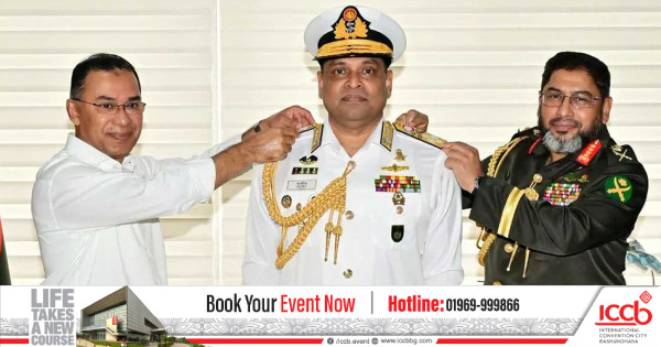 অ্যাডমিরাল পদে পদোন্নতি পেলেন নৌ প্রধান খোন্দকার মিসবাহ