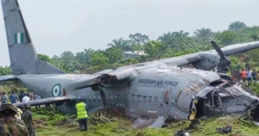 নাইজেরিয়ায় সামরিক বিমান বিধ্বস্ত, ৩২ আরোহীর সবাই নিহত
